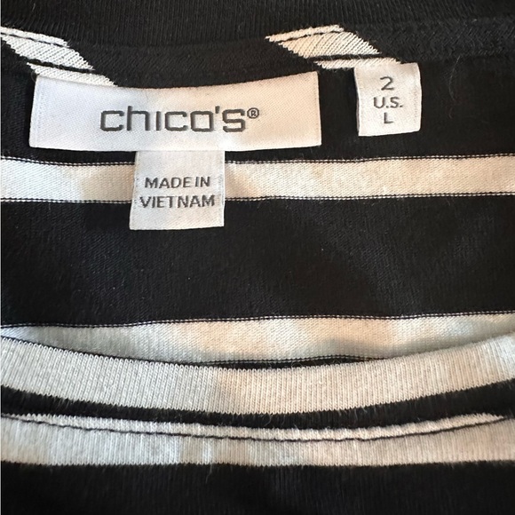 Chico’s size large top, three quarter sleeves, new with tags - Picture 3 of 6